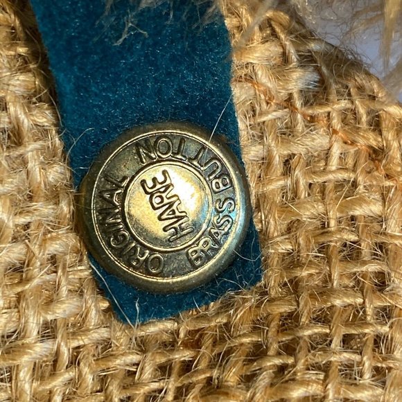 Bunny Rabbit Plush Flora Original Brass Button - Picture 11 of 11